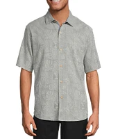 Tommy Bahama Fairview Fronds Short Sleeve Jacquard Woven Shirt