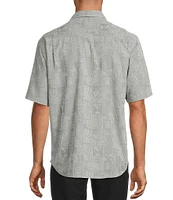Tommy Bahama Fairview Fronds Short Sleeve Jacquard Woven Shirt