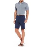 Tommy Bahama Flat Front Straight Fit Stretch Sateen 10#double; Inseam Boracay Shorts