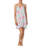 Tommy Bahama Floral Print Sleeveless Scoop Neck Knit Chemise