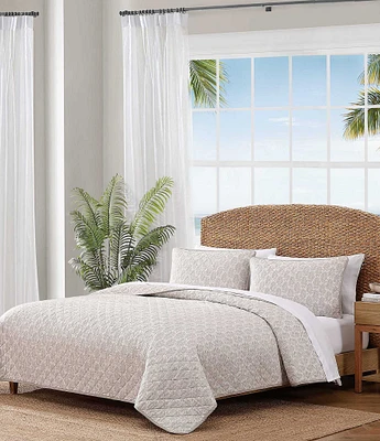 Tommy Bahama Fronds Cotton Reversible Quilt Mini Set