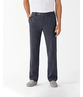 Tommy Bahama Havana Herringbone Flat-Front Pants