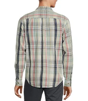 Tommy Bahama Hazy Fade Checked Long Sleeve Woven Shirt