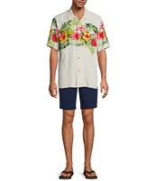 Tommy Bahama Hibiscus Hues Short Sleeve Woven Camp Shirt