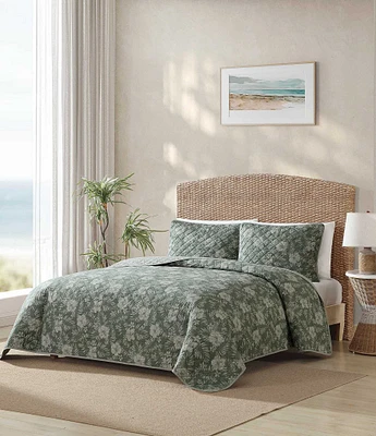 Tommy Bahama Hibiscus Jungle Cotton Reversible Quilt Mini Set
