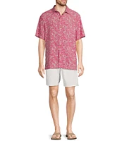 Tommy Bahama High Tide Hibiscus Short Sleeve Woven Shirt