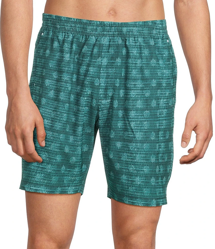 Tommy Bahama Huntington Faded Fronds 8#double; Inseam Swim Trunks
