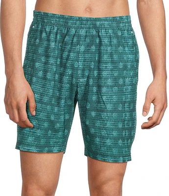 Tommy Bahama Huntington Faded Fronds 8#double; Inseam Swim Trunks