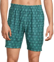 Tommy Bahama Huntington Faded Fronds 8#double; Inseam Swim Trunks