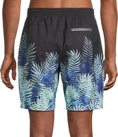 Tommy Bahama Huntington Frond Away 8#double; Inseam Swim Trunks