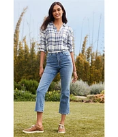 Tommy Bahama Indigo Bootcut Mid Rise Cropped Jean