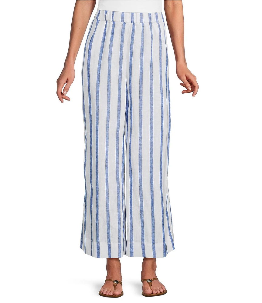 Tommy Bahama Isla Sol Two Palms Coordinating Linen Coulotte Pants