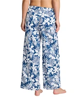 Tommy Bahama Island Cays Blooms Floral Print Wide Leg Pant Swim Cover-Up