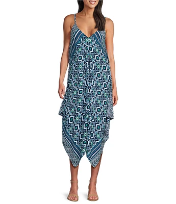 Tommy Bahama Island Cays Ikat Swim Cover-Up Scarf Dress