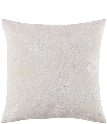 Tommy Bahama Island Estate Embroidered Floral Square Throw Pillow
