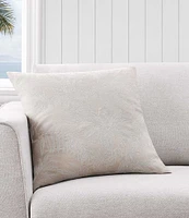Tommy Bahama Island Estate Embroidered Floral Square Throw Pillow