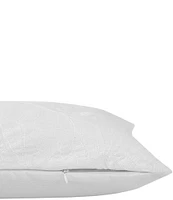 Tommy Bahama Island Estate Embroidered Leaf White Breakfast Pillow