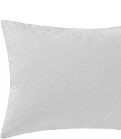Tommy Bahama Island Estate Embroidered Leaf White Breakfast Pillow
