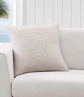 Tommy Bahama Island Estate Quilted Logo Square Throw Pillow