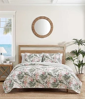 Tommy Bahama Island Orchid Pink Cotton Reversible Quilt Mini Set