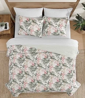 Tommy Bahama Island Orchid Pink Cotton Reversible Quilt Mini Set