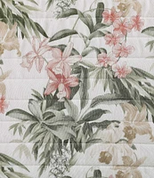 Tommy Bahama Island Orchid Pink Cotton Reversible Quilt Mini Set