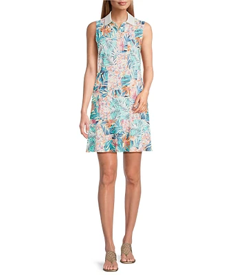 Tommy Bahama ISLANDZONE Abby Interlock Positano Palms Polo Dress