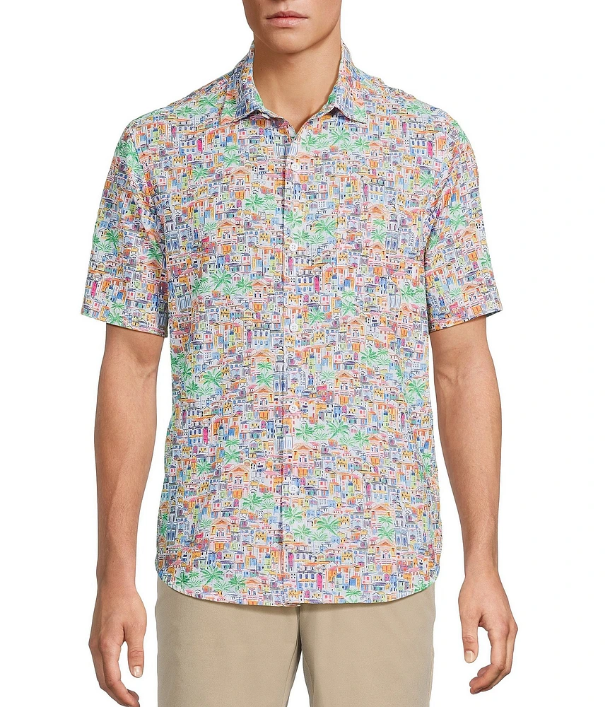 Tommy Bahama IslandZone Bahama Coast Amalfi Views Short Sleeve Woven Shirt