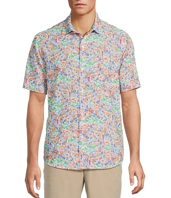 Tommy Bahama IslandZone Bahama Coast Amalfi Views Short Sleeve Woven Shirt