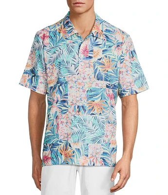 Tommy Bahama IslandZone Bahama Coast Positano Palms Short Sleeve Polo Shirt