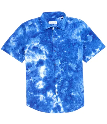 Tommy Bahama IslandZone® Coast Tie Dye Short Sleeve Woven Shirt