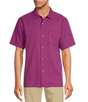 Tommy Bahama IslandZone Coastal Breeze Tonal Check Short Sleeve Woven Shirt