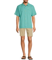 Tommy Bahama IslandZone Coastal Breeze Tonal Check Short Sleeve Woven Shirt