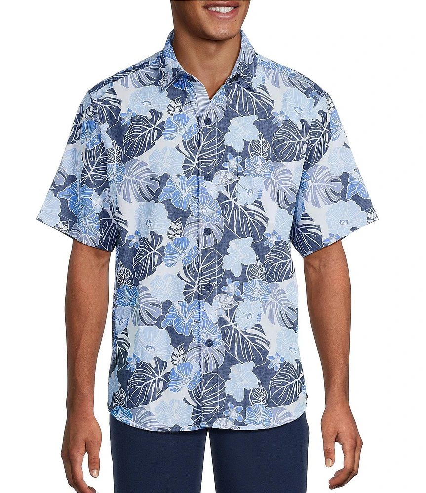 Tommy Bahama IslandZone Coconut Point Azul Escape Short Sleeve Woven Camp Shirt
