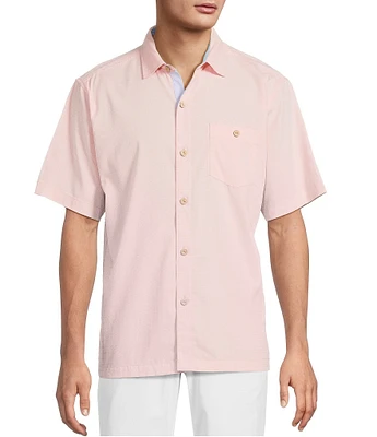 Tommy Bahama IslandZone Coconut Point Costa Check Short Sleeve Woven Shirt