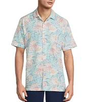 Tommy Bahama IslandZone Costa Wave Positano Palms Short Sleeve Woven Shirt