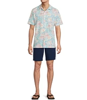 Tommy Bahama IslandZone Costa Wave Positano Palms Short Sleeve Woven Shirt