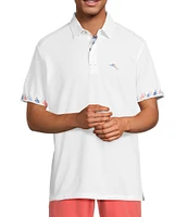 Tommy Bahama IslandZone Flamingo Mingle 5 O 'Clock Short Sleeve Polo Shirt