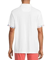 Tommy Bahama IslandZone Flamingo Mingle 5 O 'Clock Short Sleeve Polo Shirt