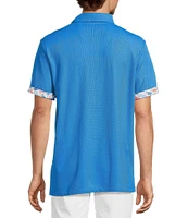 Tommy Bahama IslandZone Flamingo Mingle 5 O 'Clock Short Sleeve Polo Shirt