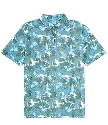 Tommy Bahama IslandZone® La Esmeralda Floral Short Sleeve Polo Shirt
