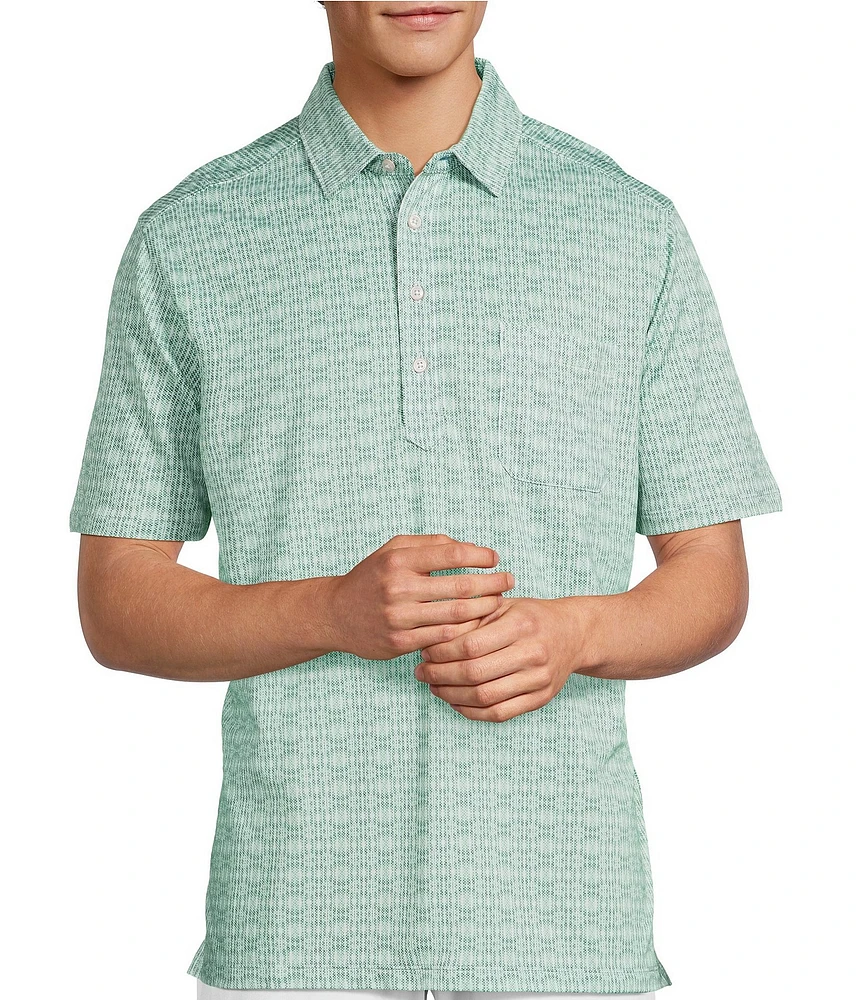 Tommy Bahama IslandZone San Lucio Shibori Splash Short Sleeve Polo Shirt