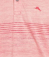 Tommy Bahama IslandZone Sea Island Stripe Short Sleeve Polo Shirt