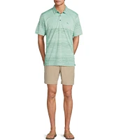 Tommy Bahama IslandZone Sea Island Stripe Short Sleeve Polo Shirt