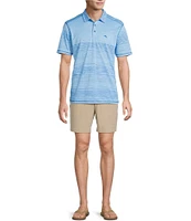 Tommy Bahama IslandZone Sea Island Stripe Short Sleeve Polo Shirt