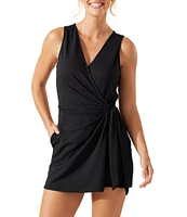 Tommy Bahama Isle Cays Wrap Romper Swim Cover-Up