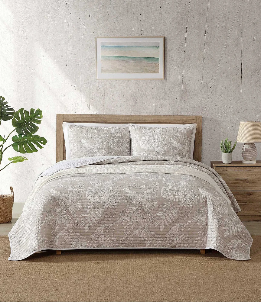 Tommy Bahama Jungle Toile Beige Quilt Mini Set