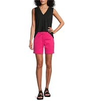Tommy Bahama Kauai Solid Jersey Pleating V-Neck Sleeveless Tank