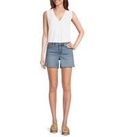 Tommy Bahama Kauai Solid Jersey Pleating V-Neck Sleeveless Tank