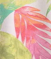 Tommy Bahama Kauai Tropicana Isle Printed V-Neck Cap Sleeve Stretch Jersey Knit Tee